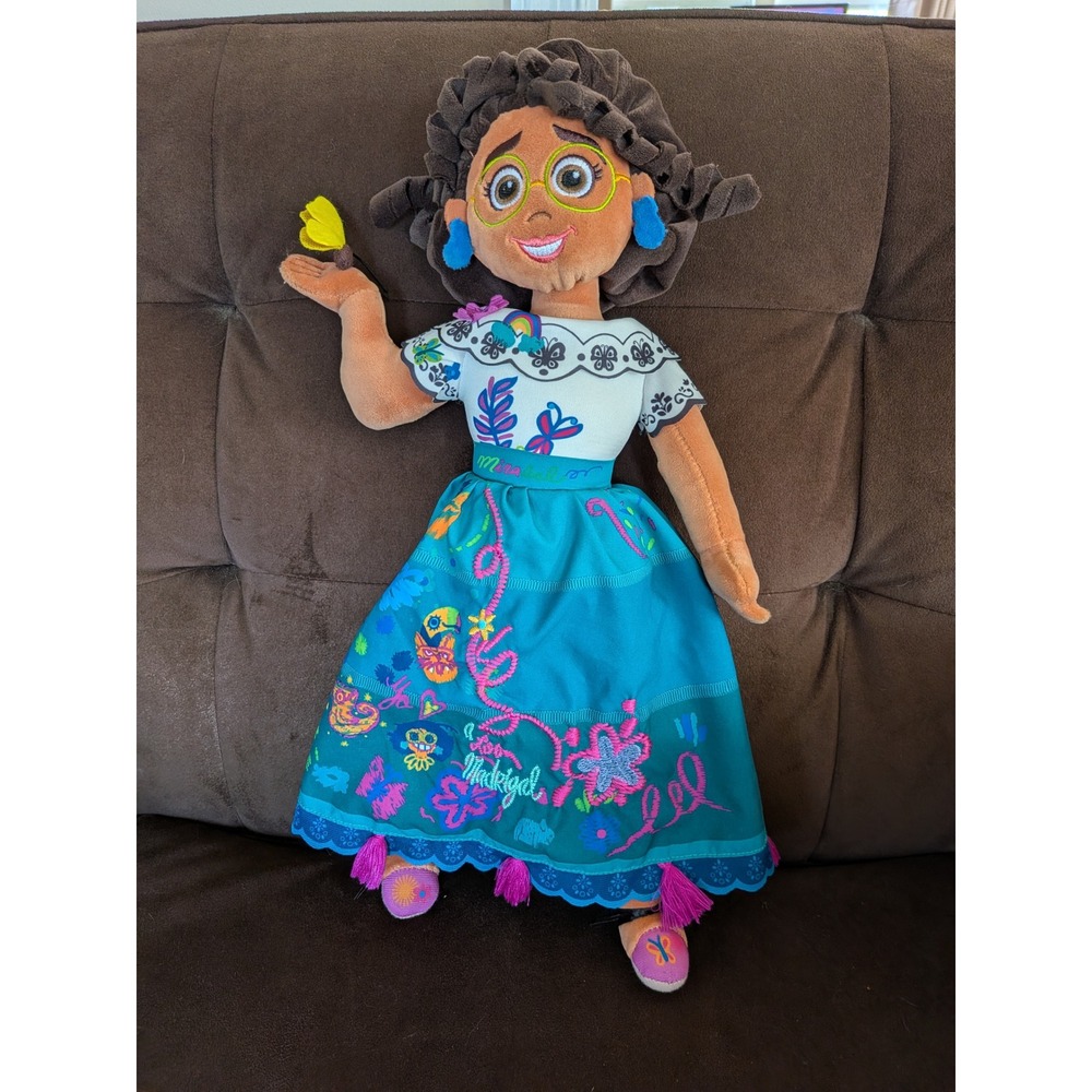 Disney Encanto Mirabel Madrigal‎ Plush Doll Yellow Butterfly Teal Skirt 958544